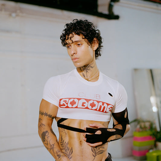 CLUB SODOME Cropped Tee White