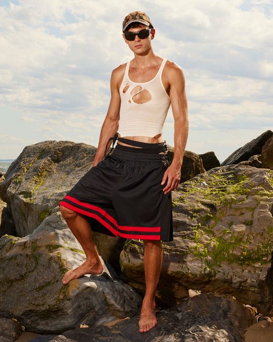 Dead End Dick Embroidery Shorts